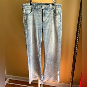 American Eagle light wash flare jeans